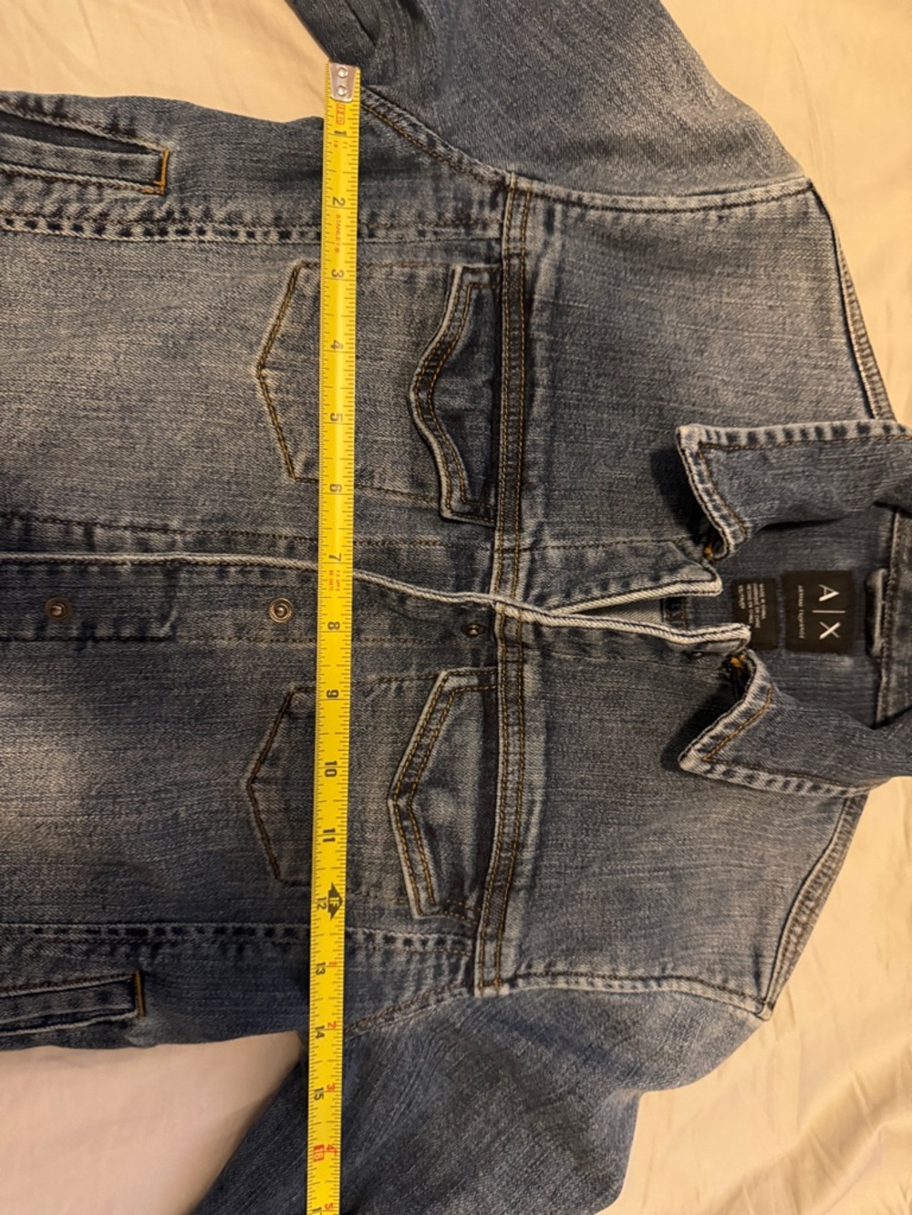 Armani Exchange Light Blue Denim Jean Jacket - Picture 5 of 6